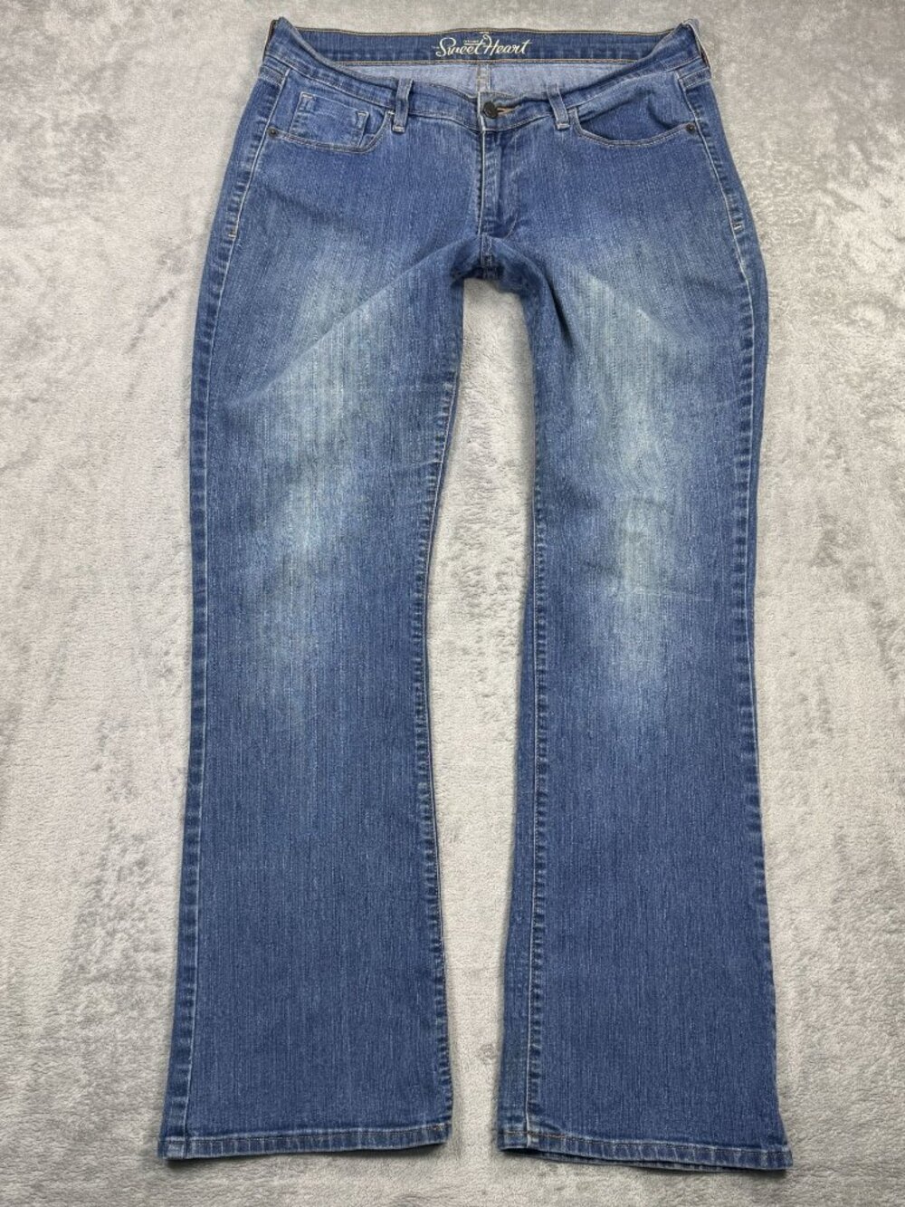 Old Navy The Sweetheart Mid Rise Bootcut Jeans Womens 12 Western Stretch Blue